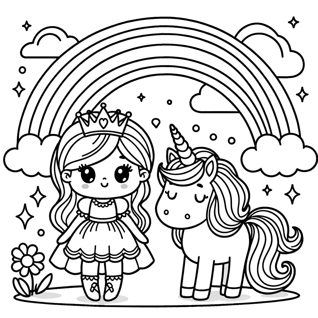 Ausmalbild Einhorn Prinzessin Regenbogen Ausmalbilder Einhorn Hot Sex