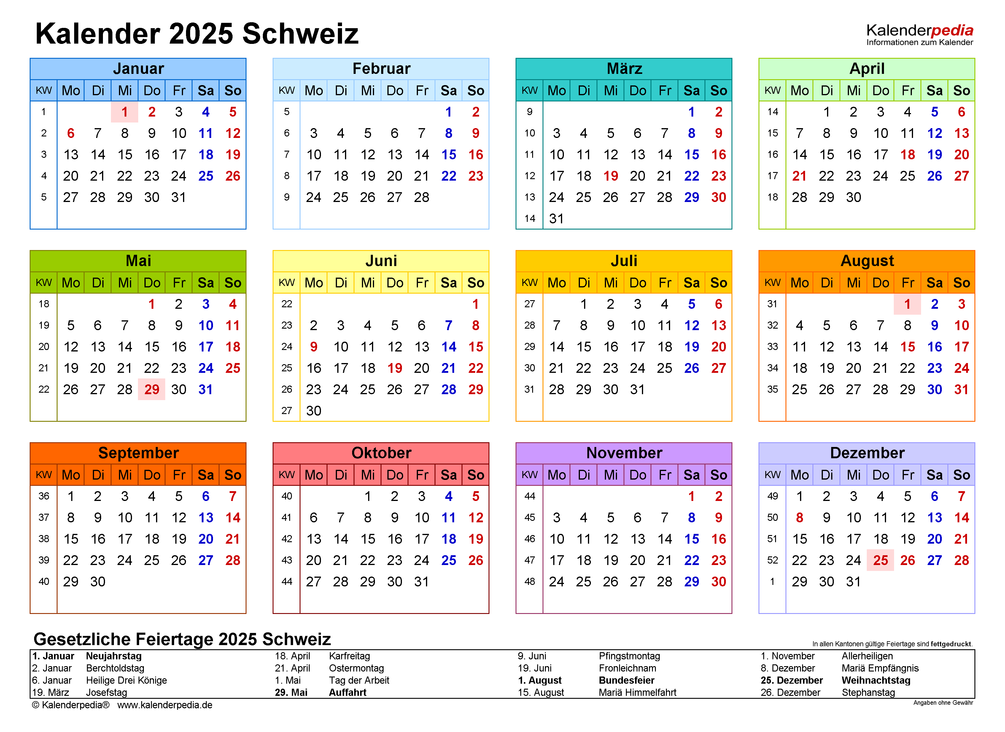 Switzerland Calendar 2025: A Comprehensive Overview - Thomas S. Arteaga