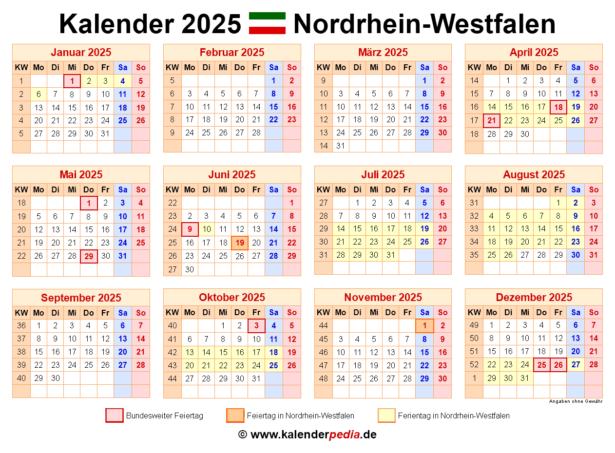 NRW Calendar 2025: A Comprehensive Guide - Calendar 2025 August Month