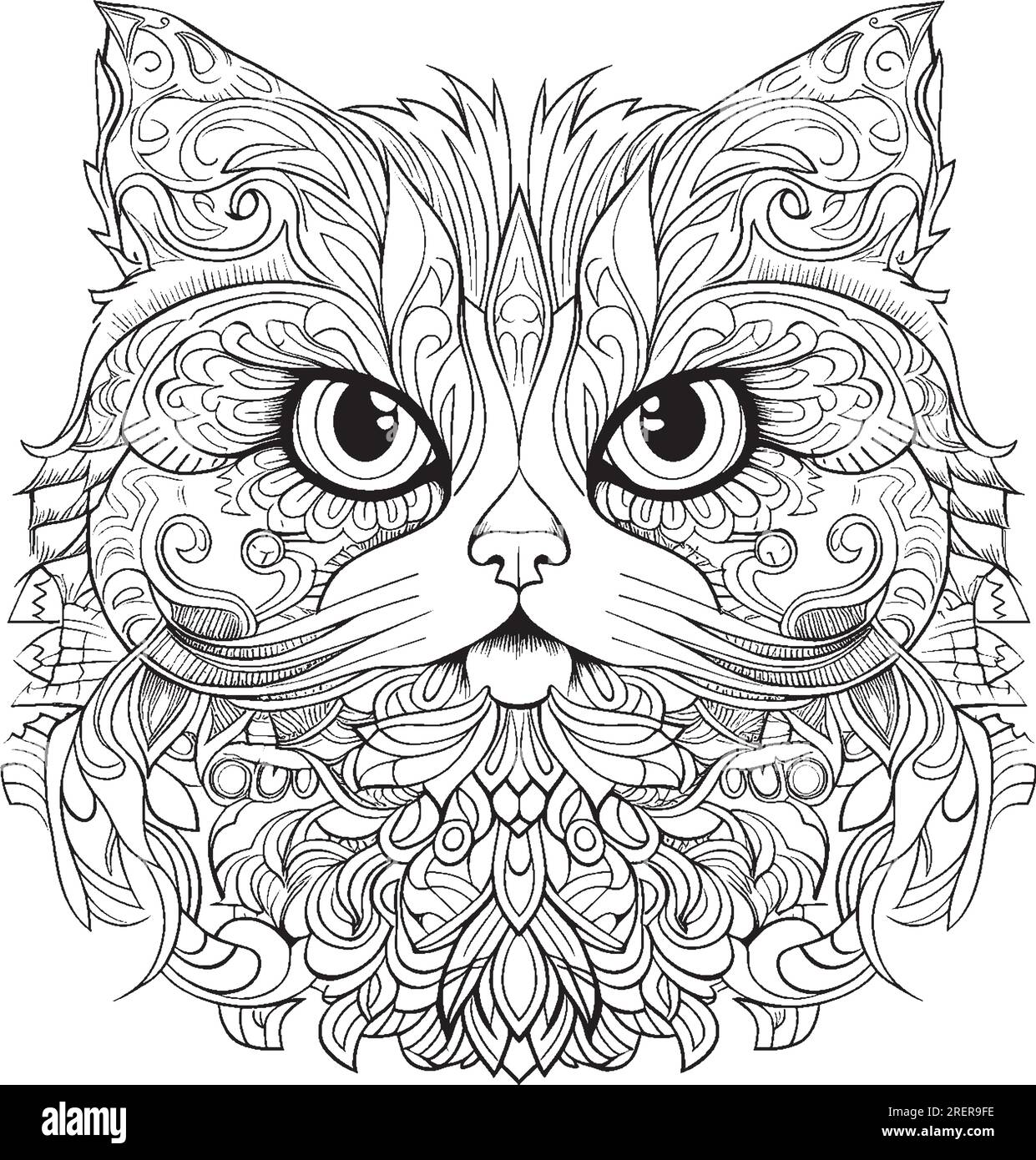 Mandala Coloring Pages For Kids and Adults Stock Vector Image & Art - Alamy